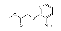 3-amino-2-(methoxycarbonyl)methylthiopyridine Structure