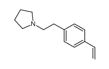 1-[2-(4-ethenylphenyl)ethyl]pyrrolidine结构式