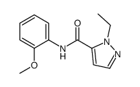 1H-Pyrazole-5-carboxamide,1-ethyl-N-(2-methoxyphenyl)-(9CI) Structure