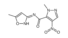 1H-Pyrazole-5-carboxamide,1-methyl-N-(5-methyl-3-isoxazolyl)-4-nitro-(9CI) picture