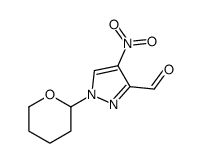 4-nitro-1-(oxan-2-yl)pyrazole-3-carbaldehyde Structure