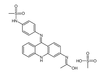 (3-acetamidoacridin-9-yl)-[4-(methanesulfonamido)phenyl]azanium,methanesulfonate结构式