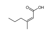 (Z)-3-methyl-hex-2-enoic acid Structure