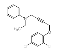 N-[4-(2,4-dichlorophenoxy)but-2-ynyl]-N-ethyl-aniline结构式