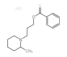 3-(2-methyl-1-piperidyl)propoxy-phenyl-methanethione结构式