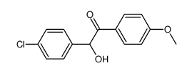 2-(4-chlorophenyl)-2-hydroxy-1-(4-methoxyphenyl)ethanone结构式