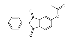 (1,3-dioxo-2-phenylinden-5-yl) acetate结构式