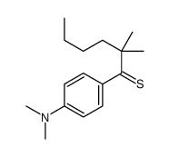 1-[4-(dimethylamino)phenyl]-2,2-dimethylhexane-1-thione结构式