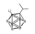 LiC2B10H10CH(CH3)2-2结构式