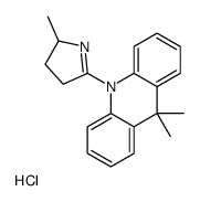 9,9-dimethyl-10-(2-methyl-3,4-dihydro-2H-pyrrol-5-yl)acridine,hydrochloride结构式