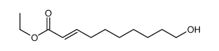 HYDROXYDEC-2-ENOIC ACID ETHYL ESTER, (E)-10-(SH) Structure