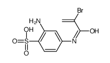 2-amino-4-(2-bromoacrylamido)benzenesulfonic acid structure