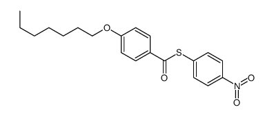 S-(4-nitrophenyl) 4-heptoxybenzenecarbothioate Structure