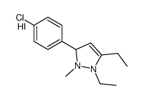 3-(4-chlorophenyl)-1,5-diethyl-2-methyl-1,3-dihydropyrazol-1-ium,iodide结构式