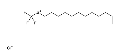 dodecyl-methyl-(trifluoromethyl)sulfanium,chloride结构式