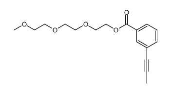 2-[2-(2-methoxyethoxy)ethoxy]ethyl 3-prop-1-ynylbenzoate结构式