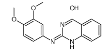 2-(3,4-dimethoxyanilino)-1H-quinazolin-4-one结构式