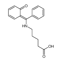 5-[[(6-oxocyclohexa-2,4-dien-1-ylidene)-phenylmethyl]amino]pentanoic acid Structure