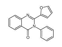 2-(furan-2-yl)-3-phenylquinazolin-4-one结构式