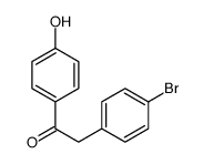 2-(4-bromophenyl)-1-(4-hydroxyphenyl)ethanone Structure