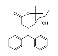 [benzhydryl-(2-hydroxybutyl)amino]acetic tert-butyl ester结构式