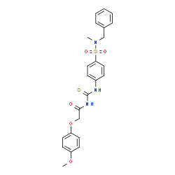 N-{[(4-{[benzyl(methyl)amino]sulfonyl}phenyl)amino]carbonothioyl}-2-(4-methoxyphenoxy)acetamide picture