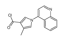 4-methyl-1-quinolin-4-ylpyrrole-3-carbonyl chloride Structure