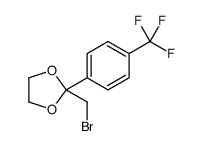 2-(bromomethyl)-2-[4-(trifluoromethyl)phenyl]-1,3-dioxolane Structure