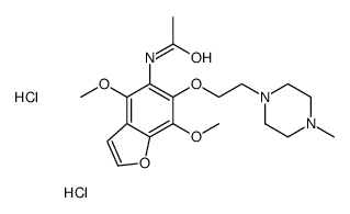 N-[4,7-dimethoxy-6-[2-(4-methylpiperazin-1-yl)ethoxy]-1-benzofuran-5-yl]acetamide,dihydrochloride结构式