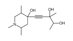 5-(4-hydroxy-1,2,5-trimethylpiperidin-4-yl)-3-methylpent-4-yne-2,3-diol Structure