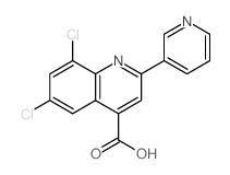 4-Quinolinecarboxylicacid, 6,8-dichloro-2-(3-pyridinyl)- picture