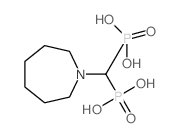 [azepan-1-yl(phosphono)methyl]phosphonic acid结构式