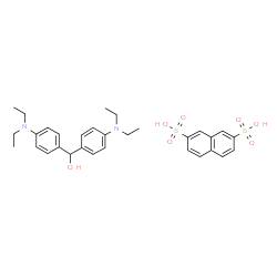 naphthalene-2,7-disulphonic acid, compound with 4-(diethylamino)-alpha-[4-(diethylamino)phenyl]benzenemethanol (1:1) picture