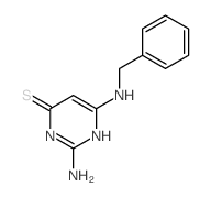 2-amino-6-(benzylamino)-1H-pyrimidine-4-thione Structure