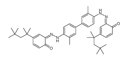 2,2'-[(3,3'-dimethyl-4,4'-biphenylylene)bis(azo)]bis[4-(1,1,3,3-tetramethylbutyl)phenol]结构式