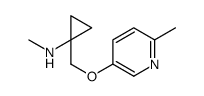 N-methyl-1-[(6-methylpyridin-3-yl)oxymethyl]cyclopropan-1-amine结构式