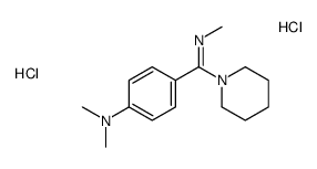 N,N-dimethyl-4-(N-methyl-C-piperidin-1-ylcarbonimidoyl)aniline,dihydrochloride结构式