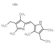 (2Z)-4-ethyl-2-[(4-ethyl-3,5-dimethyl-1H-pyrrol-2-yl)methylidene]-3,5-dimethyl-pyrrole structure