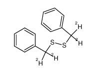 bis([α,α-(2)H2]benzyl) disulphide Structure