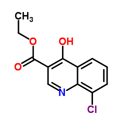 Ethyl 8-chloro-4-hydroxy-3-quinolinecarboxylate Structure