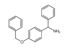 phenyl-(4-phenylmethoxyphenyl)methanamine Structure