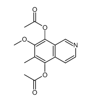 5,8-diacetoxy-7-methoxy-6-methylisoquinoline结构式