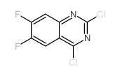 2,4-二氯-6,7-二氟喹唑啉结构式