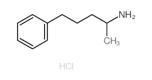 Benzenebutanamine, a-methyl-, hydrochloride (1:1) Structure