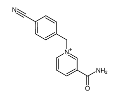 3-carbamoyl-1-(4-cyanobenzyl)pyridin-1-ium Structure