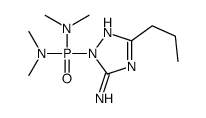 2-[bis(dimethylamino)phosphoryl]-5-propyl-1,2,4-triazol-3-amine结构式