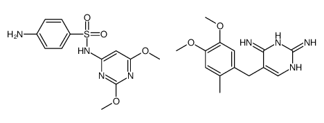 4-amino-N-(2,6-dimethoxypyrimidin-4-yl)benzenesulfonamide, 5-[(4,5-dim ethoxy-2-methyl-phenyl)methyl]pyrimidine-2,4-diamine Structure
