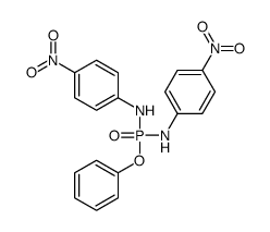 4-nitro-N-[(4-nitroanilino)-phenoxyphosphoryl]aniline结构式