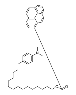 15-[4-(dimethylamino)phenyl]pentadecyl pyrene-1-carboxylate结构式