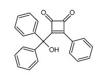 3-[hydroxy(diphenyl)methyl]-4-phenylcyclobut-3-ene-1,2-dione Structure